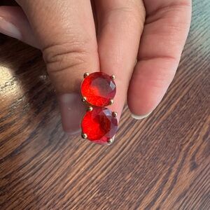 Kate Spade Red Gumdrop Earrings